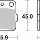 Sbs RSI Brake Pads For Kawasaki KX 112 1983-2026 Sintered Metal Set 592RSI
