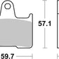 Sbs HLS Street Excel Sintered Rear Brake Pads For Harley XL 1200 X 14-22 715H.LS
