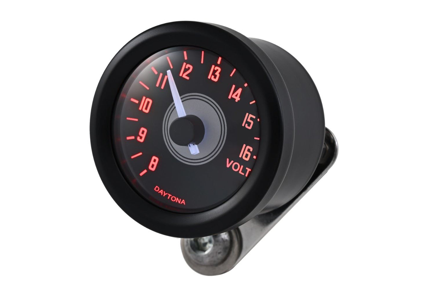 Daytona VELONA48 Analog Voltmeter Clear Face Low Voltage Alert 80859