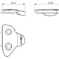 PUIG Mirror Screw Caps Black for Yamaha YZF R1/R6/R7 15-25 3845N