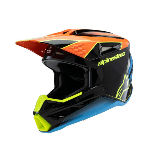 ALPINESTARS Youth S-M3 Fray Black/Orange/Yellow MX Helmet