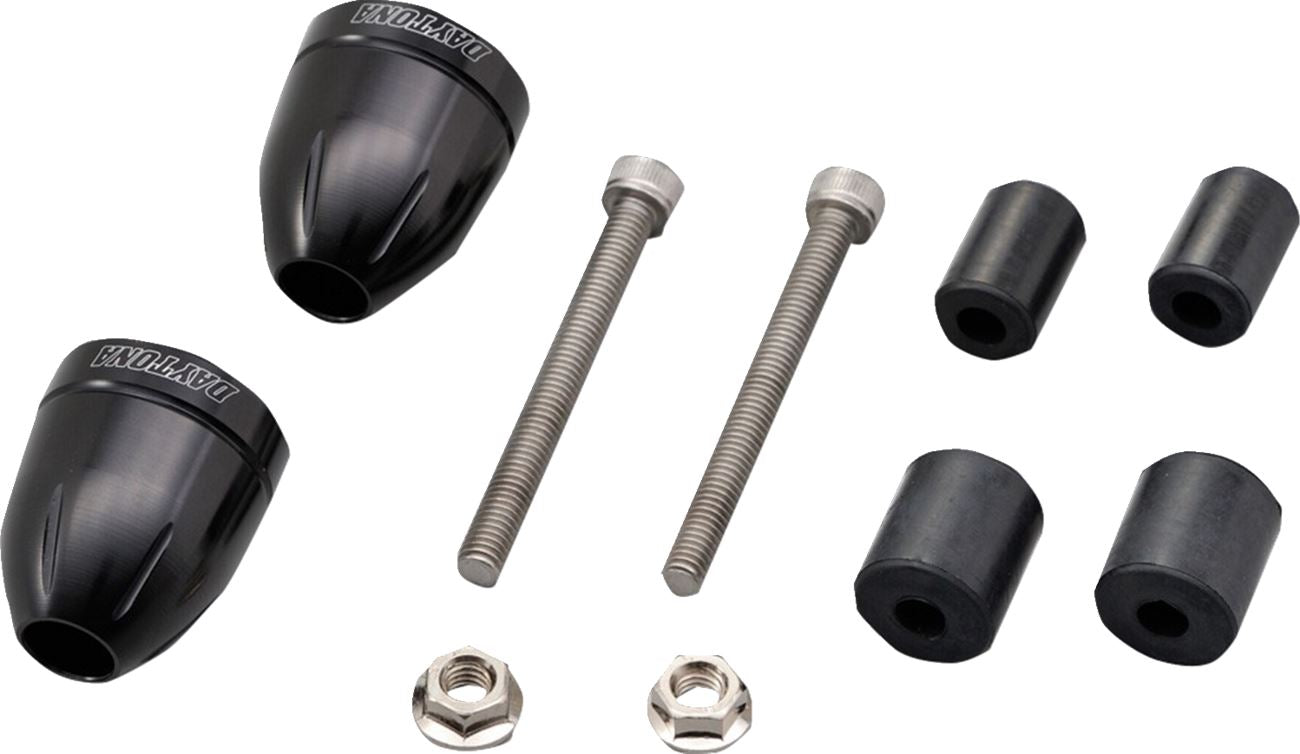 Daytona BULLET Handlebar Ends Black Anodized Pair 30mm Outer Diameter 98374