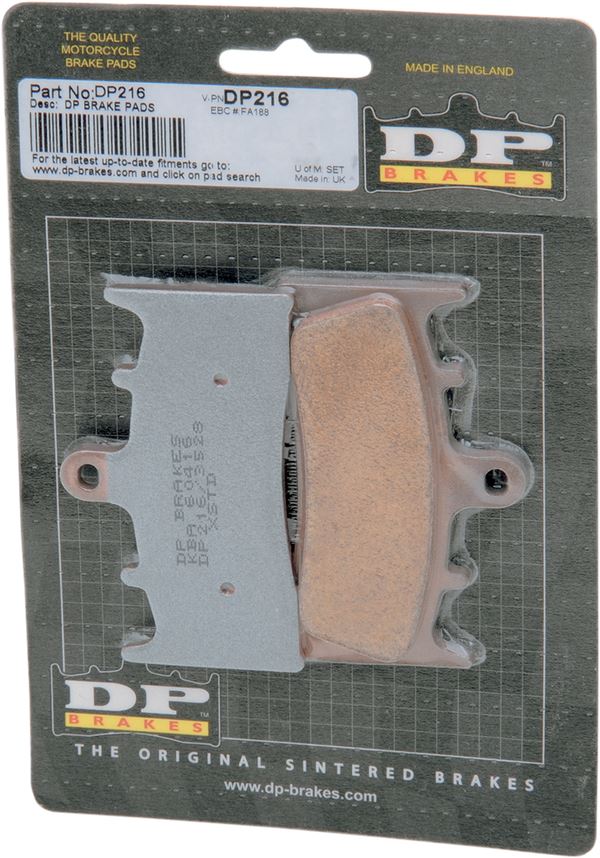 Dp Brakes Standard DP Sintered Brake Pads For Suzuki GSX 1300 R 1993-2007 DP216