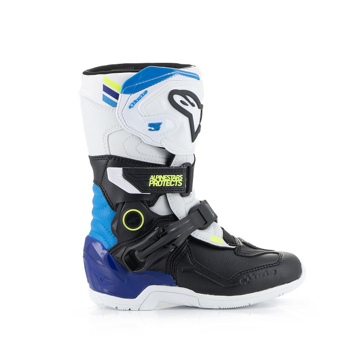 Alpinestars Kids Tech 3s Boots Black White Blue