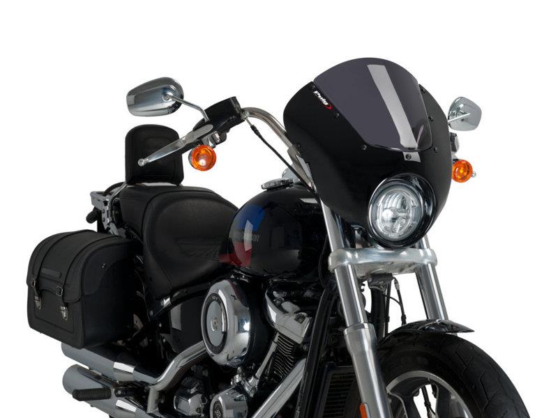 PUIG Dark Night Screen Dark Smoke for Harley Davidson Softail Low Rider FXLR 18-20 21096F