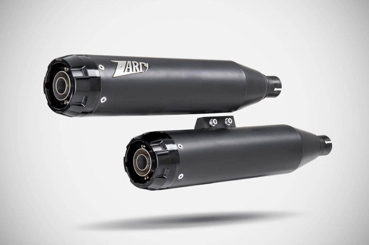 Zard Overlapped Slip-Ons Muffler For Harley FLHC 1750 2018-2024 ZHD036S10SAO-B
