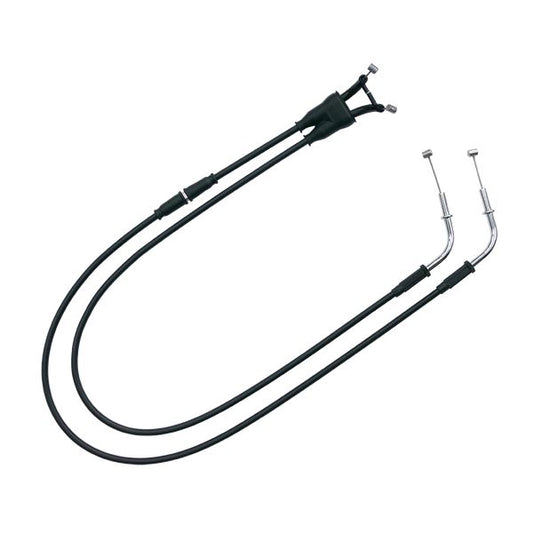Venhill Throttle Cable For Kawasaki EN 650 2015-2025 Black Set K02-4-130-BK