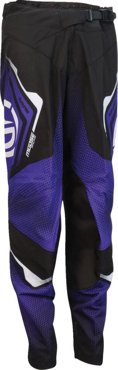 Moose Racing Pants Youth Qualifier Black/Purple/White