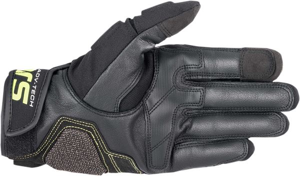 Alpinestars Halo Leather Gloves Black Yellow