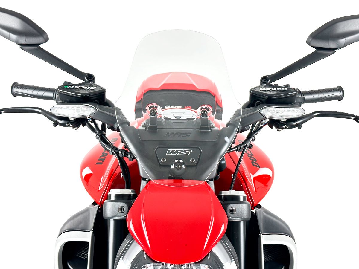 WRS Windscreen Tour Ducati Diavel V4 Clear Du029t
