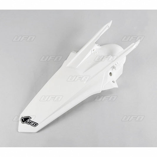 UFO REAR FENDER W/PINS KTM EXC WHITE KT04081-047