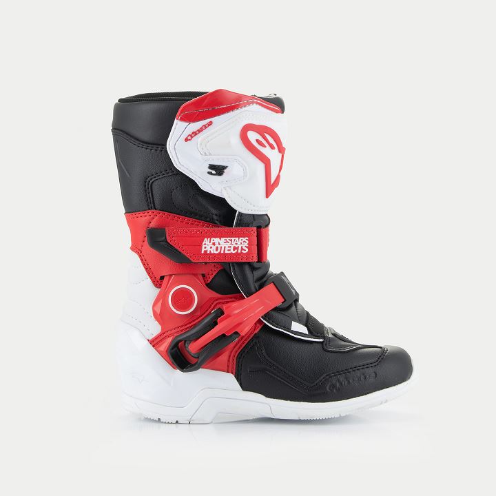 Alpinestars Kids Tech 3s Boots Red White Black