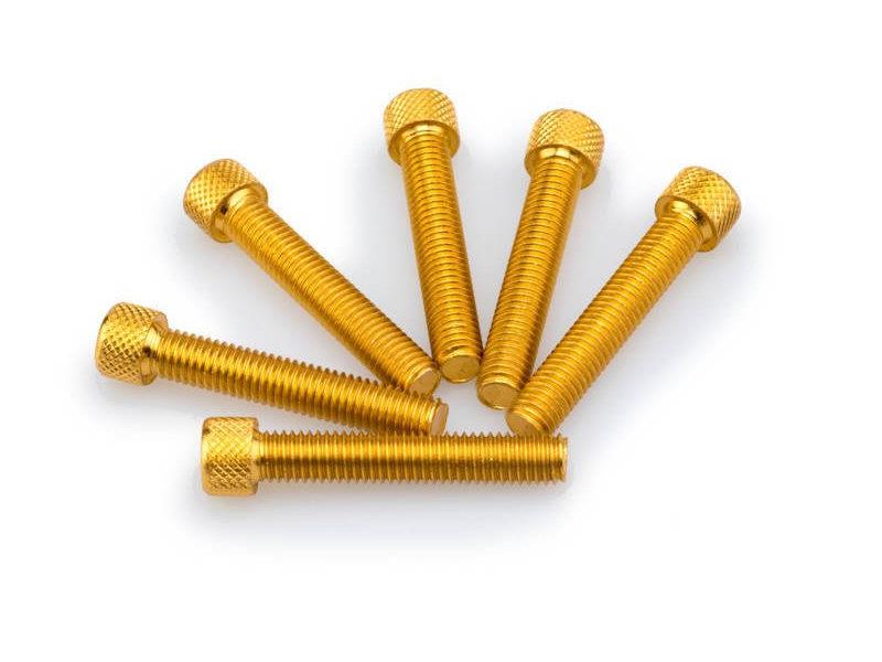 PUIG M8 45mm Allen Screws x 6 Yellow Universal 0516G