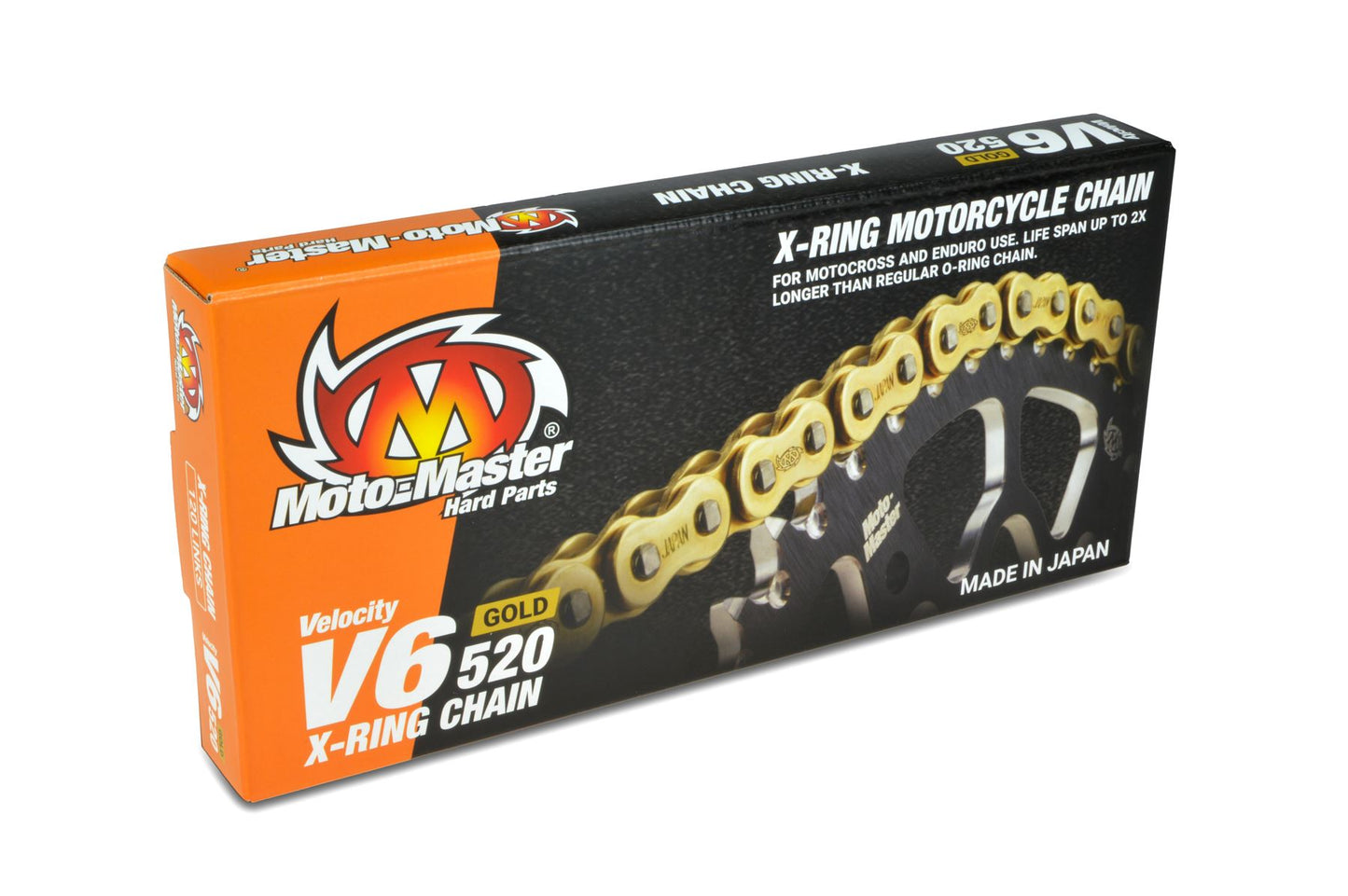 Moto-Master 520 V6 Drive Chain For Honda CRF 250 R 1980-2026 Gold Steel 652003