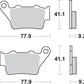 Sbs LS Street Excel Sintered Rear Brake Pads For BMW F 850 GS 1997-2024 675LS