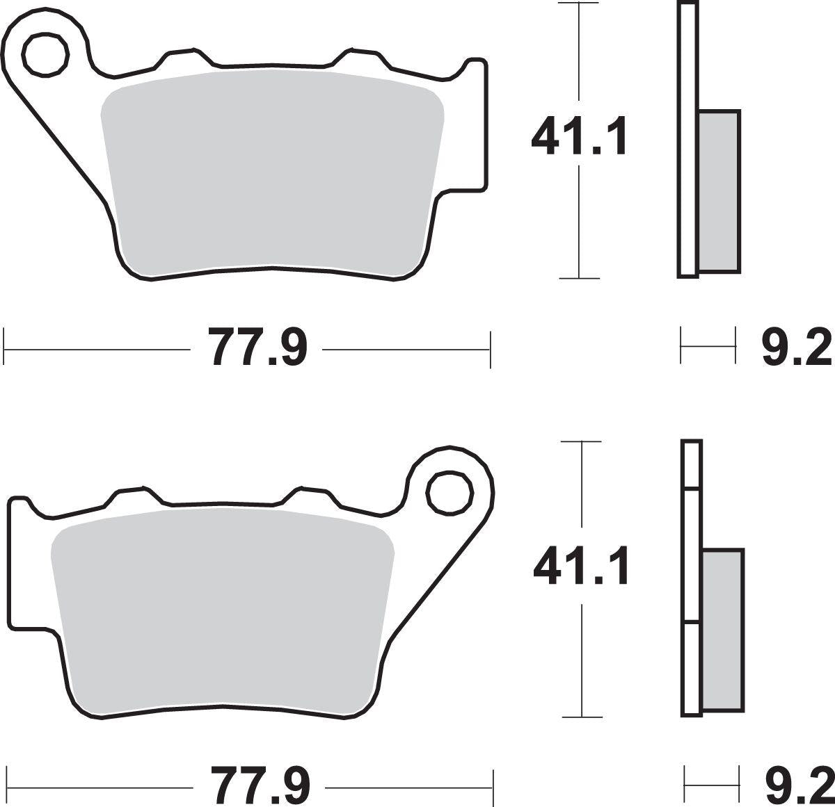 Sbs LS Street Excel Sintered Rear Brake Pads For BMW F 850 GS 1997-2024 675LS
