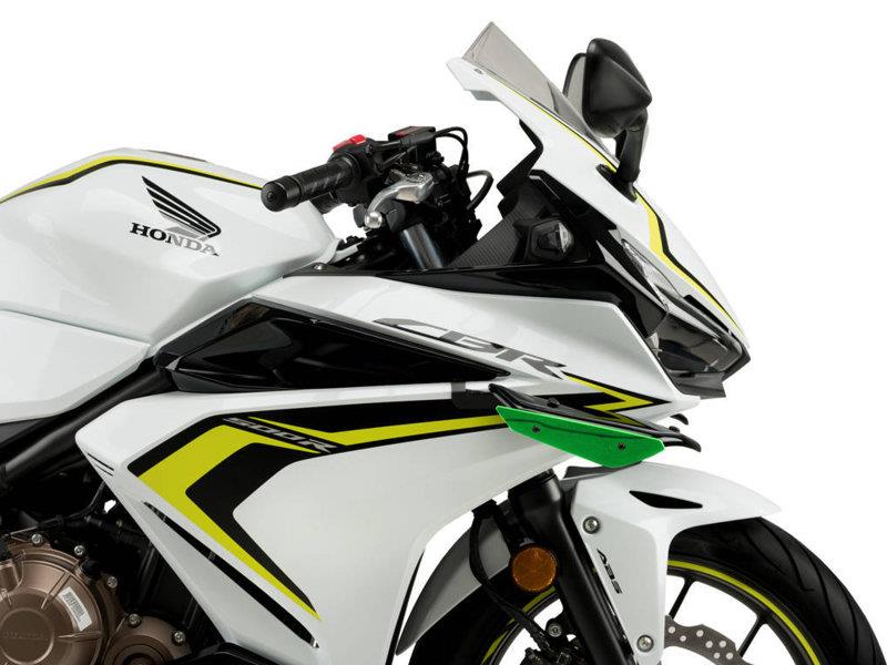 PUIG Sport Downforce Spoilers Black for Honda CBR500 R 19-23 3614N