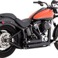 Vance & Hines Shortshots Staggered Exhaust System For HD FLS 1690 12-17 47325