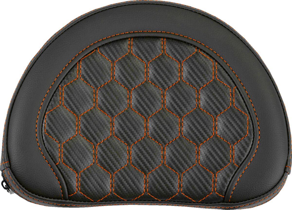 Saddlemen Contoured Sissy Bar Pad Black Orange Saddlehyde 051319003