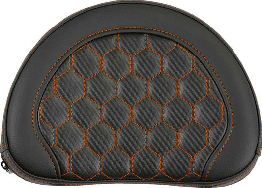 Saddlemen Contoured Sissy Bar Pad Black Orange Saddlehyde 051319003