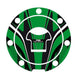 Puig Radikal Fuel Cap Protector Green 5729R