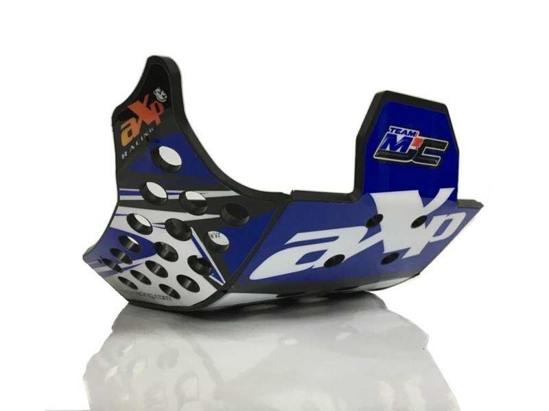 AXP Racing Skid Plate For Yamaha Yz 125 2005-2025 Black 6mm Engine Guard Ax1410