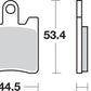 Sbs HS Street Sintered Front Brake Pads For Yamaha FJR 1300 2006-2020 740HS
