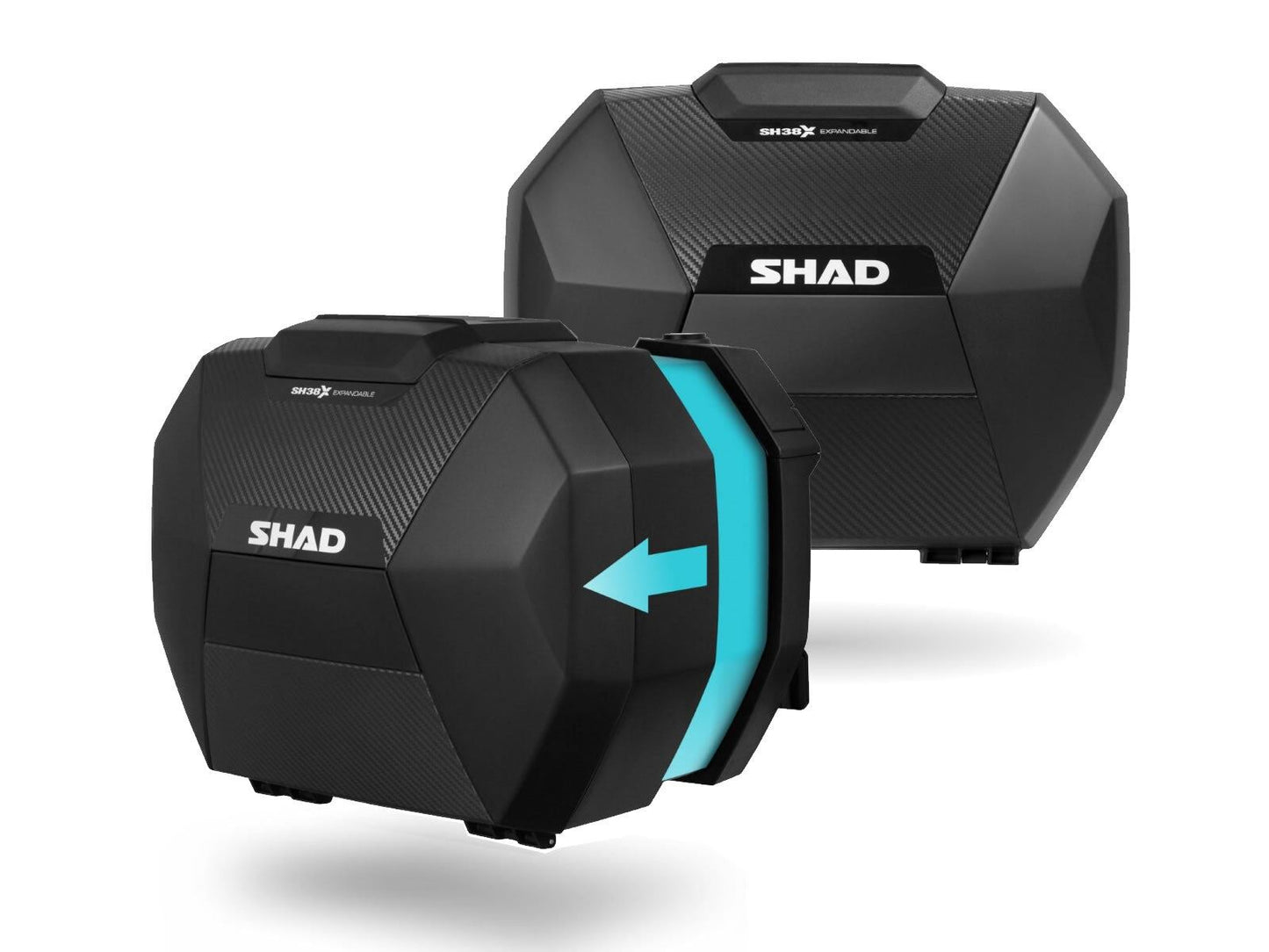 SHAD SH38X Expandable Panniers Carbon D0B38106