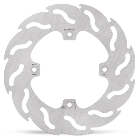 Moto-Master Flame Series Fixed Rotor For Yamaha YZ 65 1993-2026 Silver 110224