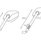 SW MOTECH Sport Mirror Set Short Arm HD FLTRXSE 1977 24-25 MIR.18.850.10000