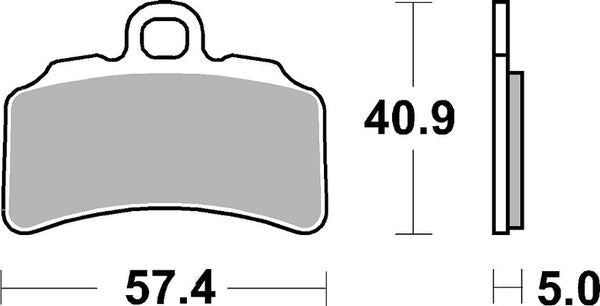 Sbs RSI Sintered Brake Pads For Gas Gas TXT 125 Racing 2019-2023 963RSI
