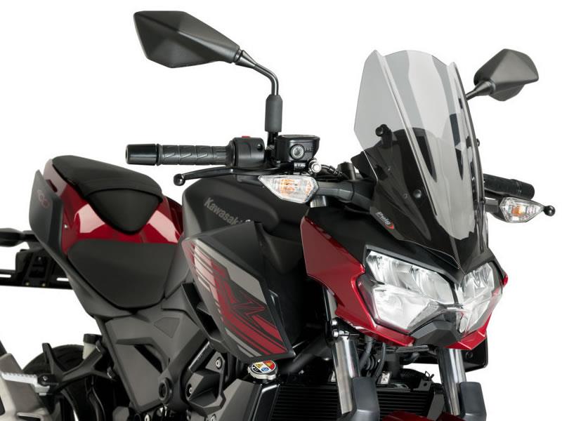 PUIG New Generation Sport Screen Dark Smoke for Kawasaki Z400 19-24 3548F