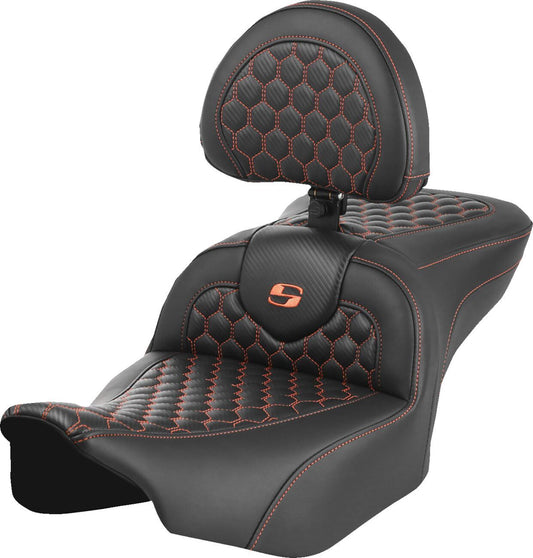 Saddlemen Roadsofa Seat With Headrest For HD FLTRXSE 1977 23-24 823-07-189B3