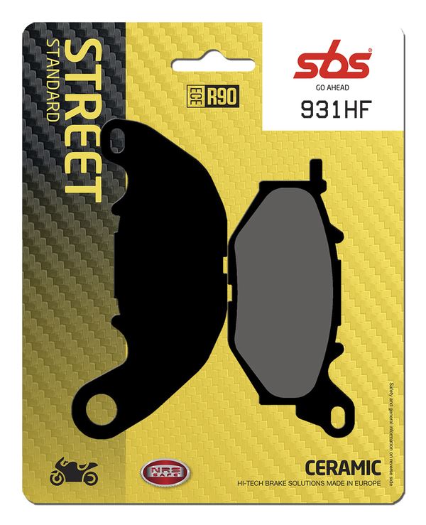 Sbs CT Scooter Carbon Tech Organic Brake Pads For Yamaha YZF-R3 2015-2022 931HF