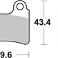 Sbs RSI Offroad Racing Sintered Brake Pads For Beta EVO 300 2000-2019 802RSI