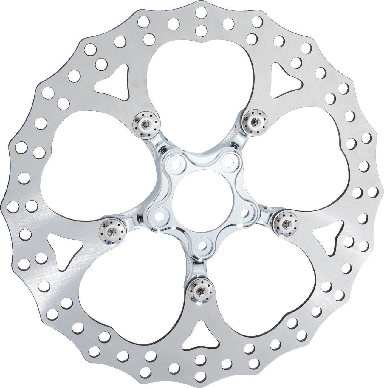 Arlen Ness Spider Rotor Chrome 356mm 420 High-Carbon Stainless Steel 300-075