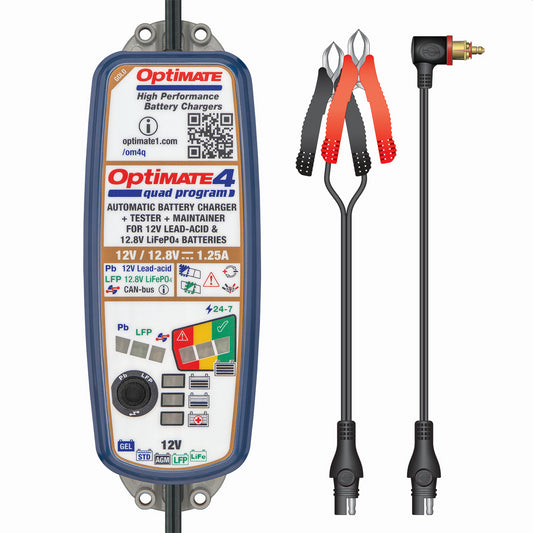 Optimate 4 Quad Program Battery Charger Can Bus Premium Edition
