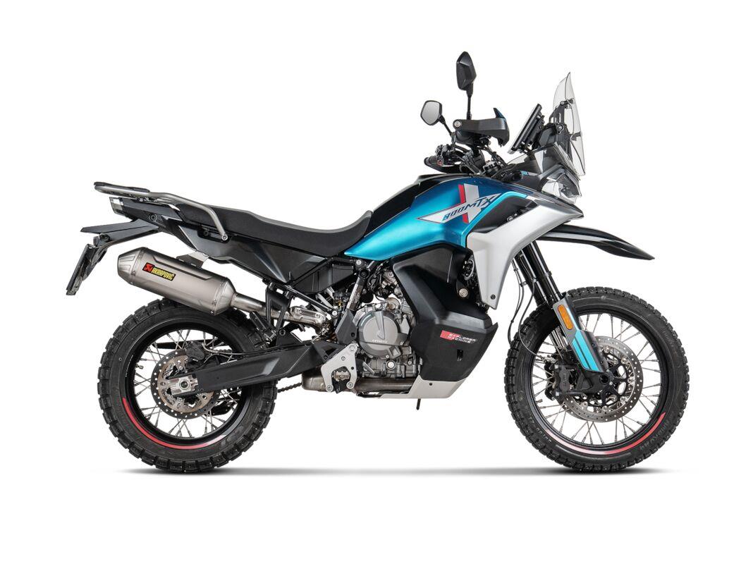 AKRAPOVIC Slip-On Line Muffler STREET TITANIUM CFMOTO MT-X 800 ABS 25-26 S-CF8SO3-HFTT