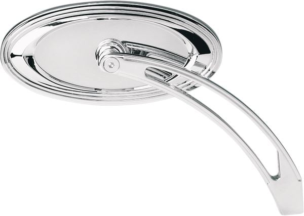 Arlen Ness Chrome Mirror Convex Oval Screw-In 13-044