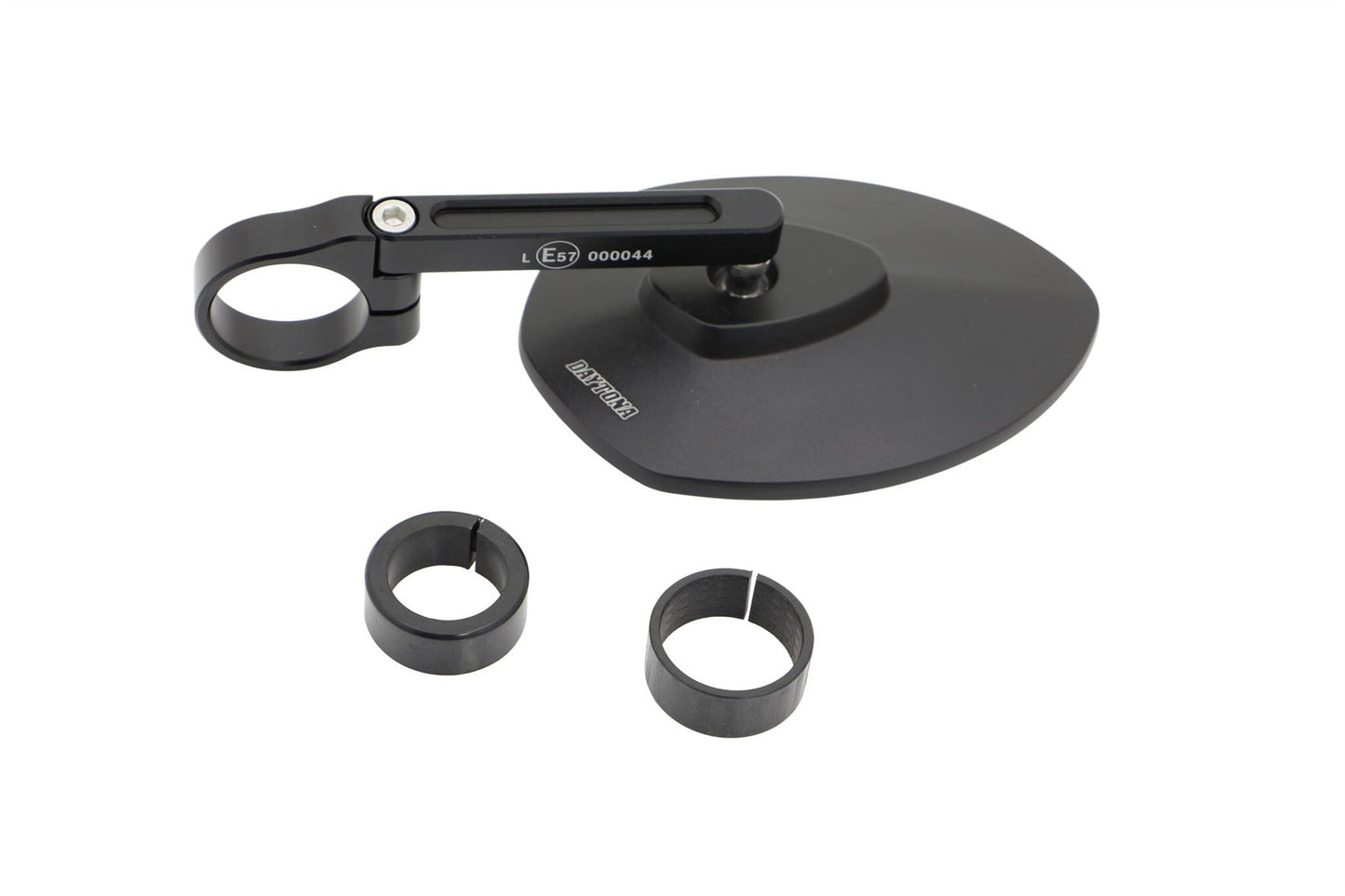 Daytona Aluminum Bar End Mirror Black Handlebar End Mount E-marked 81074