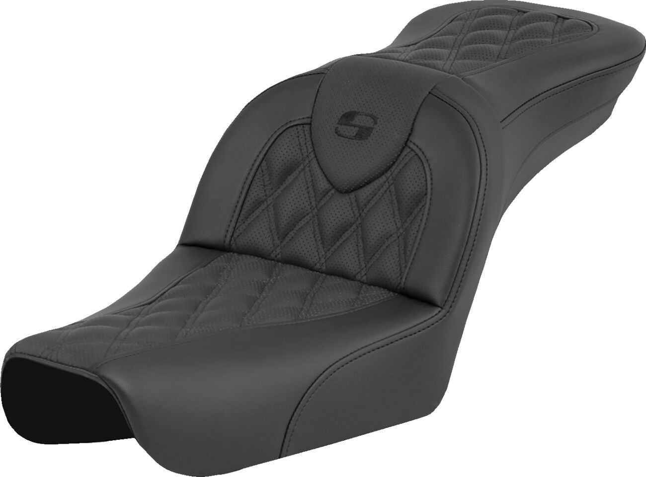 Saddlemen Roadsofa Seat Leather Black For HD FXDWG 1450 04-05 804-05-182