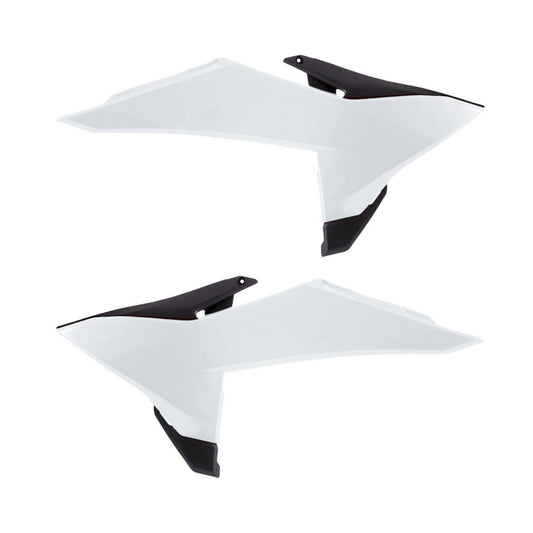 Polisport Radiator Covers For KTM SX 125 2025-2026 Gloss White/Black 8506100002