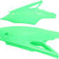 UFO SIDE PANELS KAWASAKI KXF250/450 FLUO GREEN KA04737-AFLU