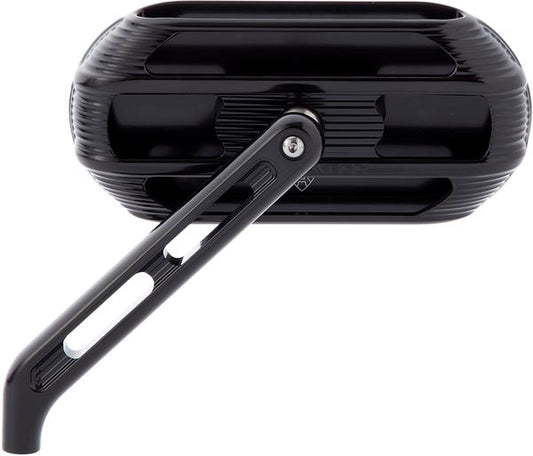 Arlen Ness Sidekick Mirror Black Gloss Aluminum SS Screw-In Left 510-000