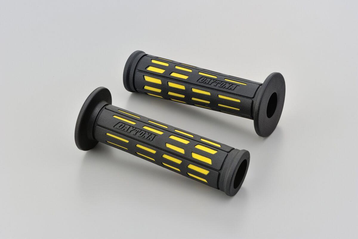 Daytona Grippy Grip GGD-Tapered-SP Yellow 22mm Open End Grips Pair 25165