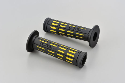 Daytona Grippy Grip GGD-Tapered-SP Yellow 22mm Open End Grips Pair 25165