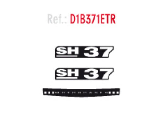 SHAD SH37 Replacement Sticker D1B371ETR