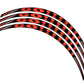 PUIG Hornet Rim Stickers Orange Universal 5129T