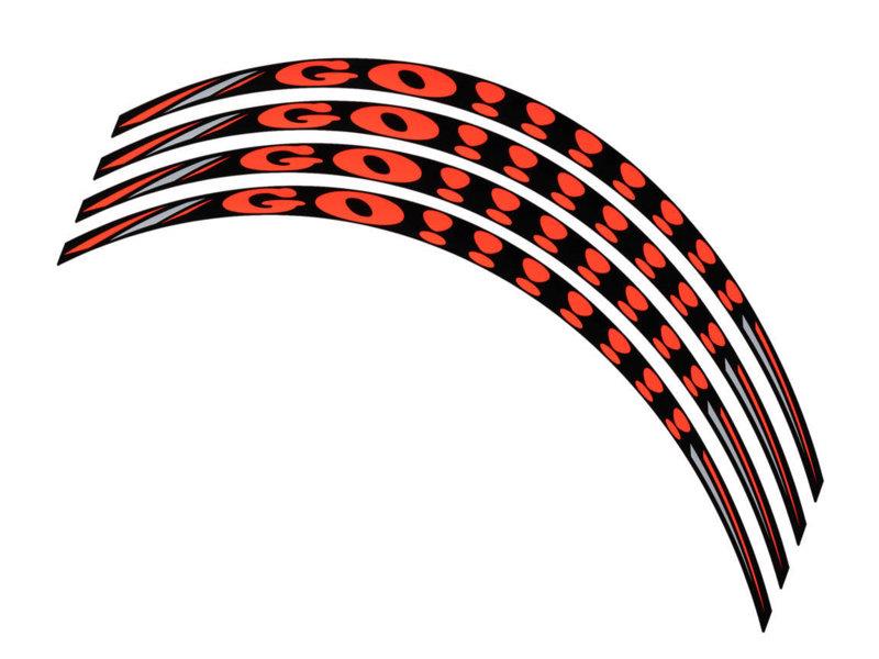 PUIG Hornet Rim Stickers Orange Universal 5129T