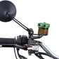 Daytona E-Marked Mirror Black Aluminum Round Handlebar End Side View 89429